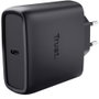Trust Maxo Cargador de Pared GaN 65 W USB-C con Cable de 2 m Negro